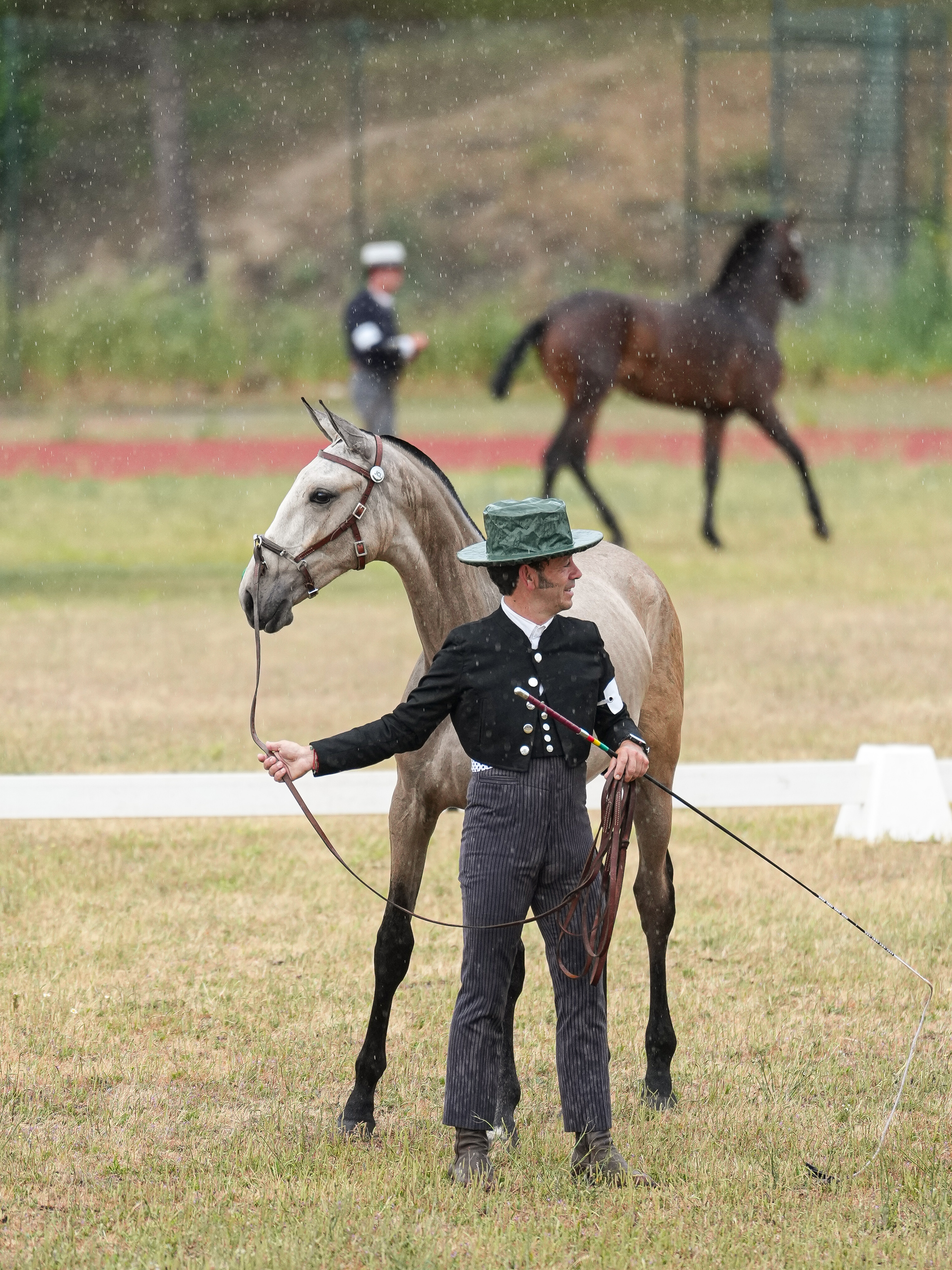 Valete JCL at international presentation in the rain
